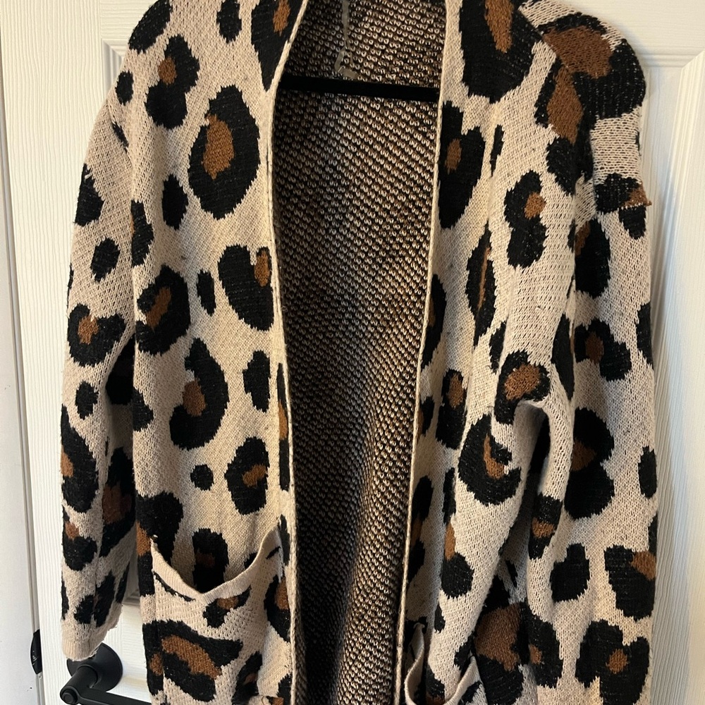 Leopard Print Cardigan